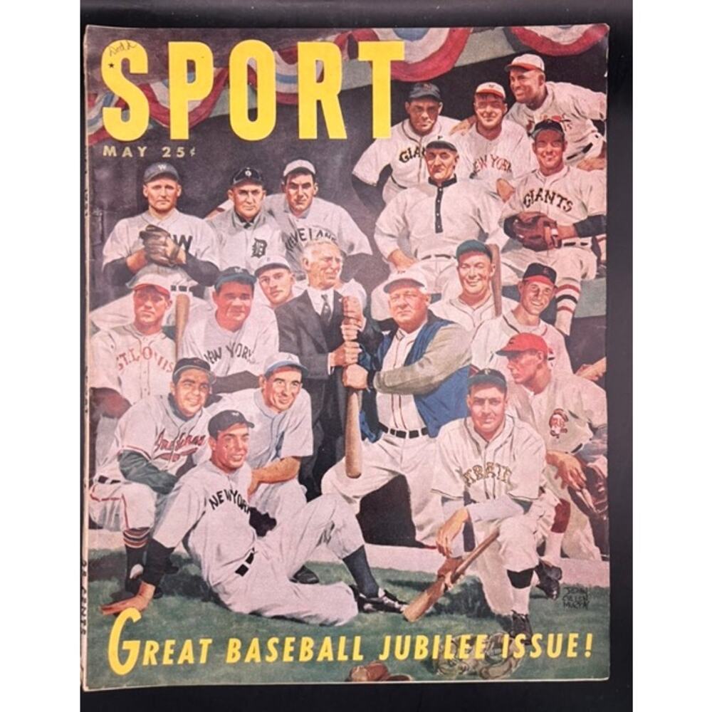1951 Sport Magazine Baseball Jubilee Babe Ruth Ty Cobb, Musial, DiMaggio, Wagner